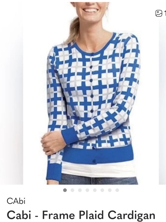CAbi Sweaters - Blue,White and Gray Women's Sweater